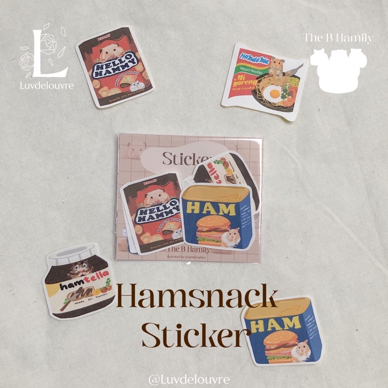 HAMSTER SNACK INDONESIA STICKER ISI 20PCS