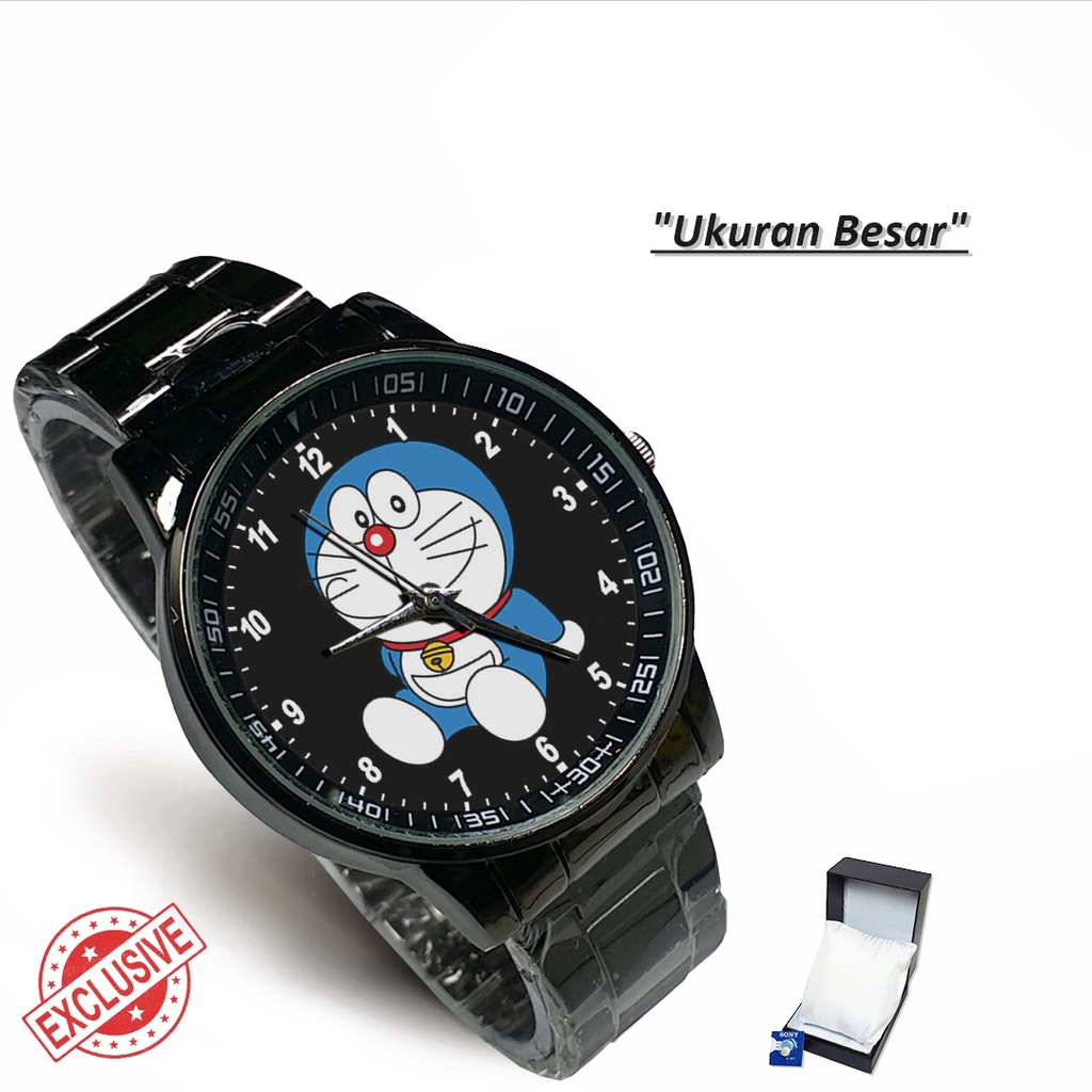 Jam Tangan Rantai Couple DORAEMON MOTIF - 1 (Special)