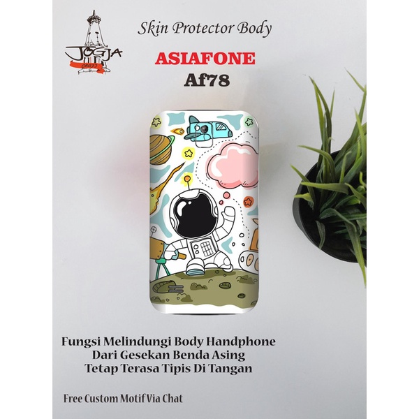 Dapat 2pcs Garskin HP Asiafone AF78 Motif astro - Free Custom Via Motif