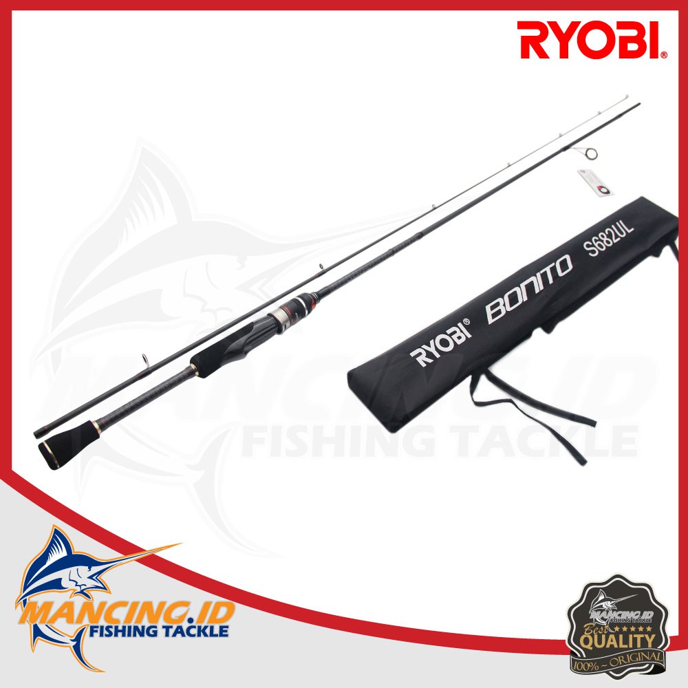 Ryobi Bonito S632UL - S732UL (Fuji) Joran Ultra Light Fishing Rod Spinning Lentur