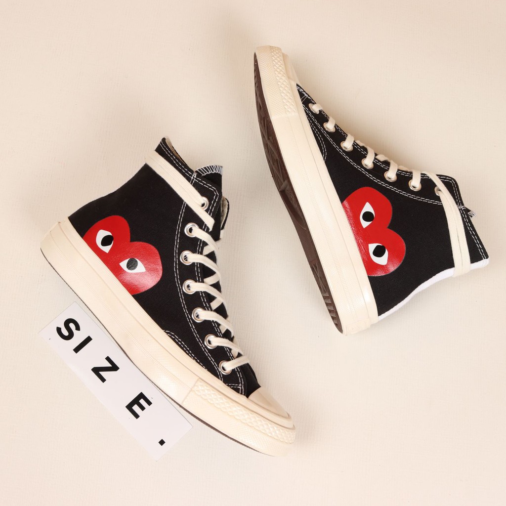 black high top converse cdg