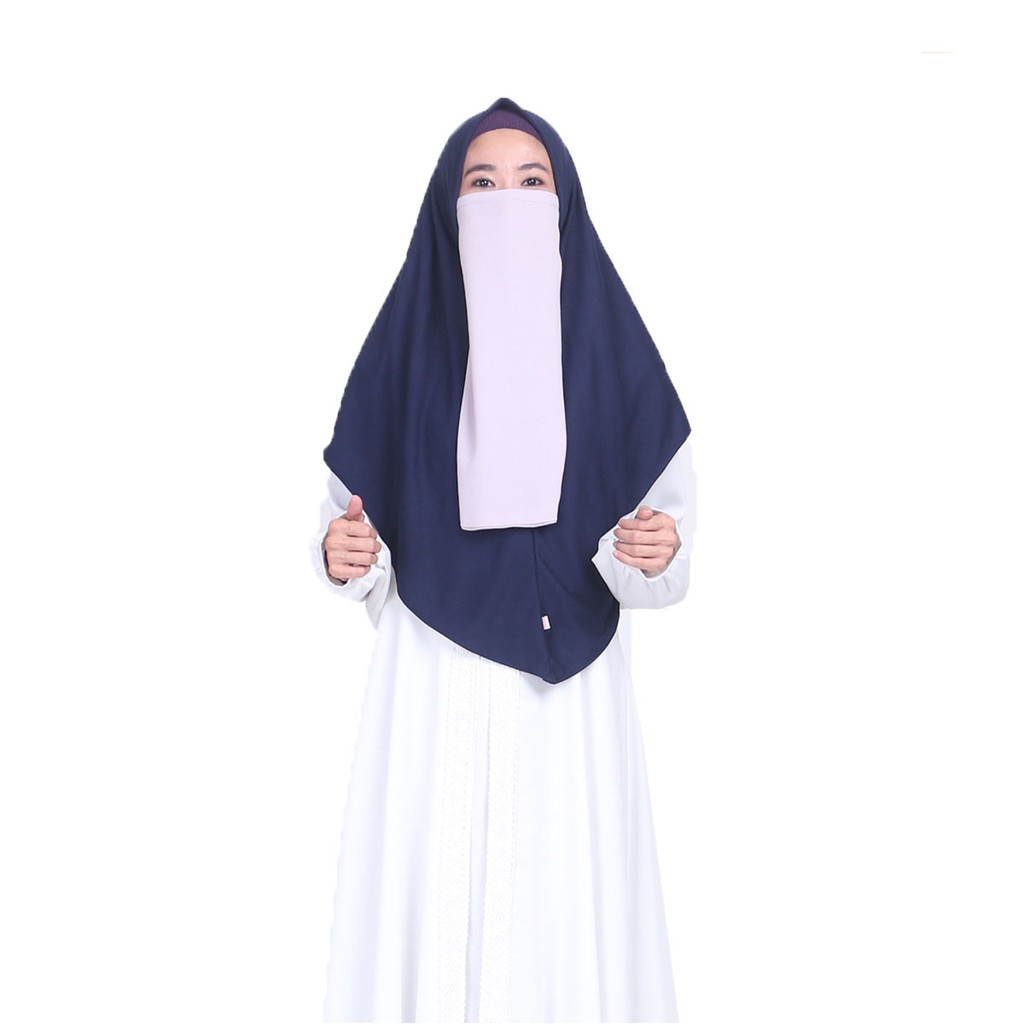 KHANZA SPORT HIJAB - Hijab Olahraga - Nusseyba Activewear-Navy