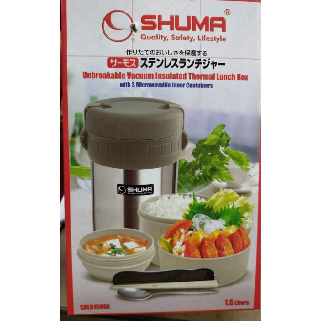 Rantang/lunch box Shuma stainless steel 1500 mL