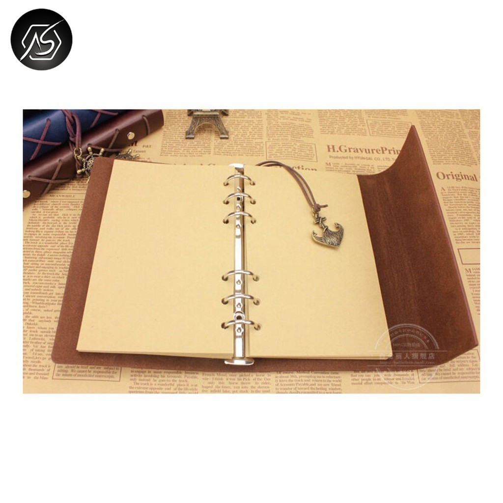 

Anto Shop - Buku Catatan Binder Kulit Retro Pirate - 8005