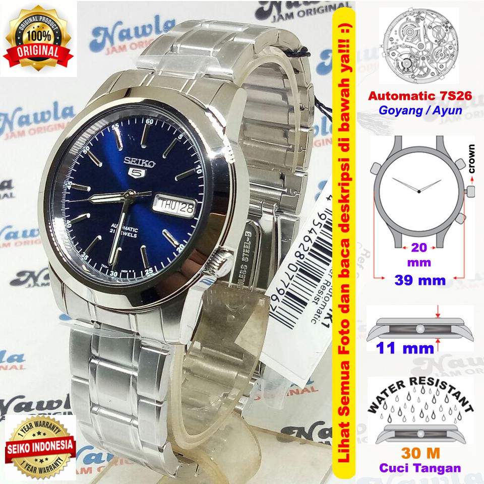 Seiko 5 SNKE51K1 Automatic Blue Dial - Jam Tangan Pria SNKE51