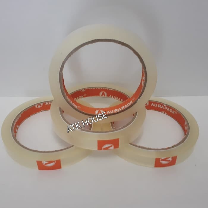 

Isolasi AURAPACK 12mm*72m/Solatip 1/2inc/Lakban Kecil/Selotip/Celotape