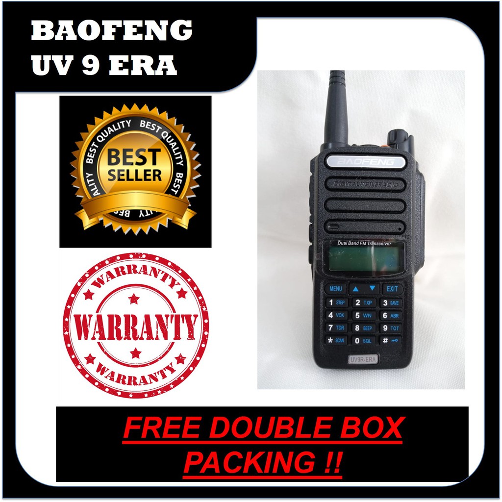 Baofeng uv9r era  ht handy talky uv 9r plus bao feng dual band uv-9r vhf uhf radio komunikasi