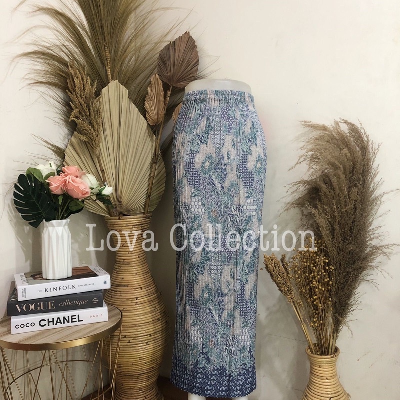 ROK BATIK PLISKET-Mojang Biru