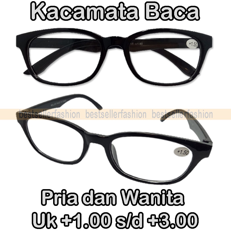 TERBARU! KACAMATA BACA LENSA PLUS (+) PRIA WANITA KACA MATA PLUS KACAMATA RABUN DEKAT READING GLASSES KACA MATA FASHION