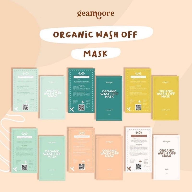 WASH OFF MASK BY GEAMOORE BPOM 10 GRAM