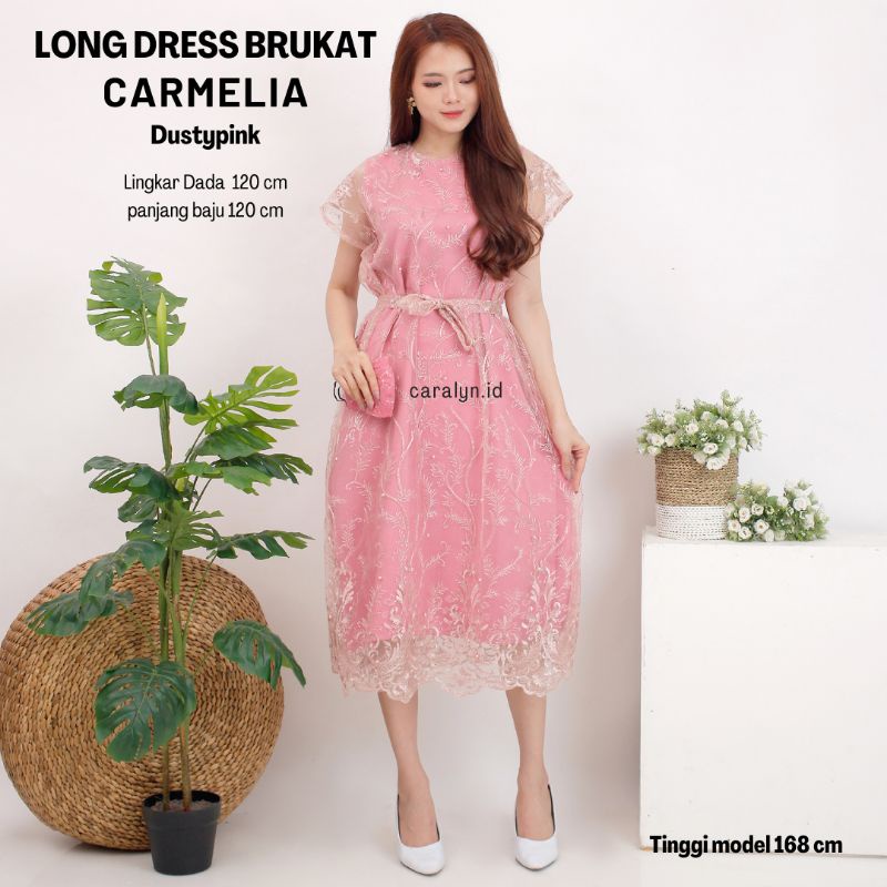 DRESS BRUKAT CANTIK WANITA CARMELIA