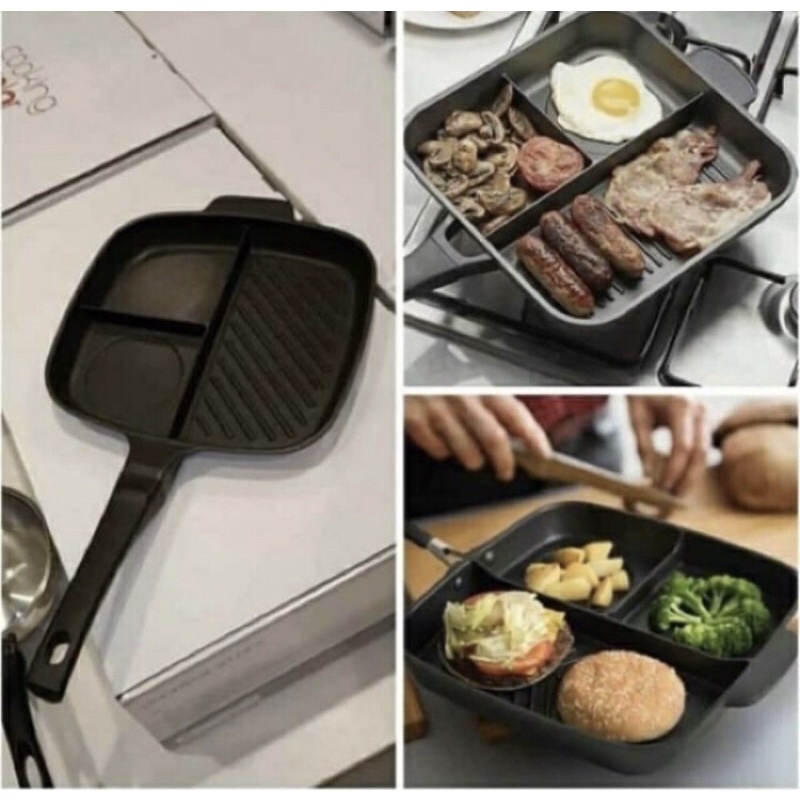 INFORMA - GRILL PAN / WAJAN PANGGANG 3IN1 THOR INFORMA - COOKING COLOR GRILL PAN GRILLPAN / ALAT PEMANGGANG WAJAN PANGGANG THOR KINGSTON