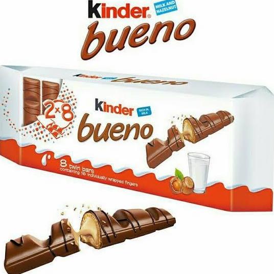 

KINDER BUENO Maxi 8 Twin Bars 16 Pcs Big Size (Made in Poland)