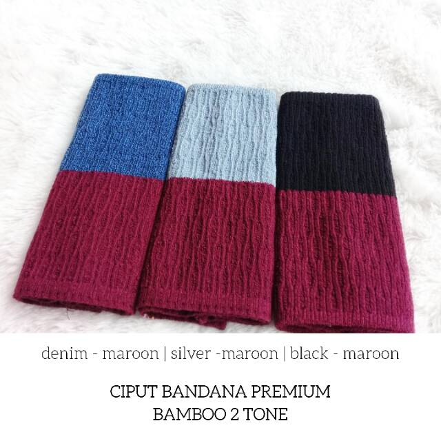 Ciput Bandana Premium Bamboo 2 Warna Annisa HQ