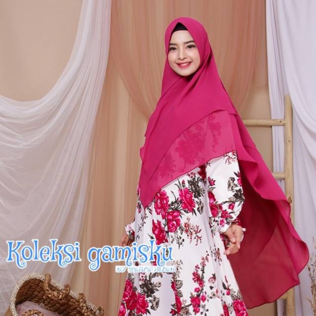 Khimar Ceruty Babydoll 2 Layer Kualitas Premium Import Syari Syar'i All Colour