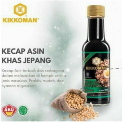 KIKKOMAN SOY SAUCE / KECAP ASIN /SHOYU BOTOL - 150ml