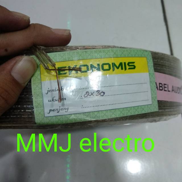 Kabel Audio - Kabel Transparan - Kabel Bening 2x30 Ekonomis Harga Permeter