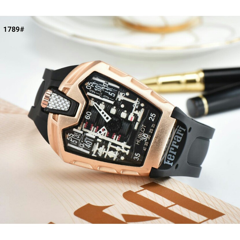 Jam Hublot Ferrari Formula 1 Rubber..... Kode 1789# SL