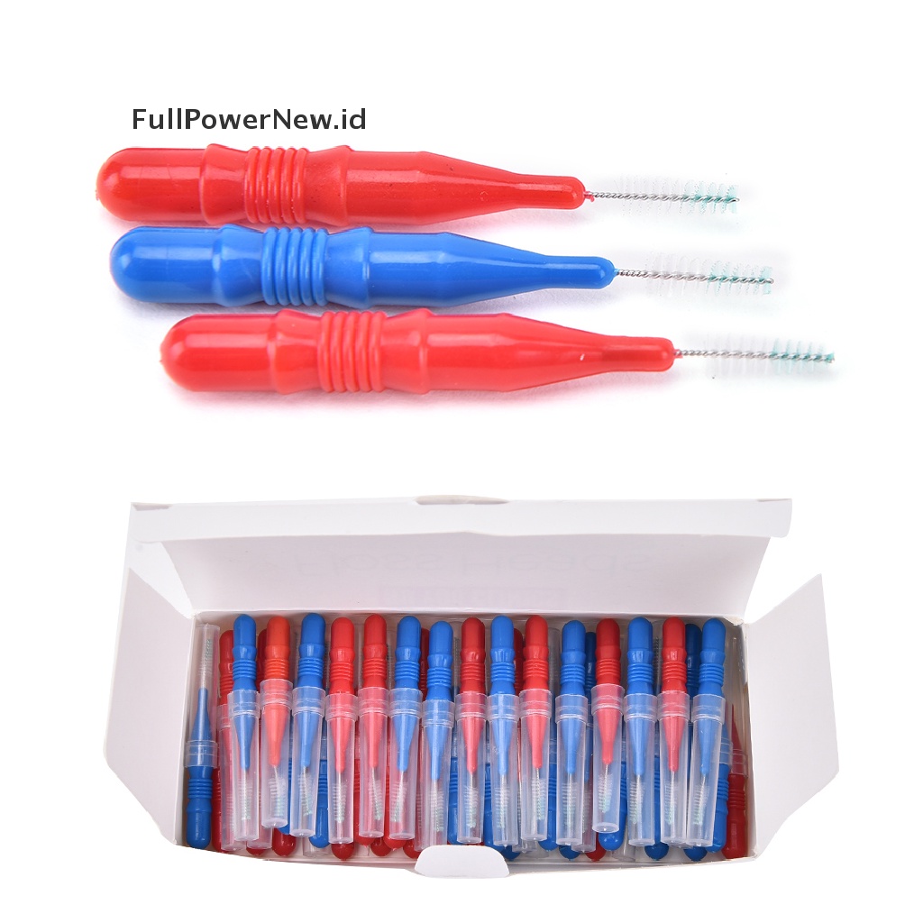 [Full] 50X Clean Tooth Floss Head Hygiene Dental Plastic Interdental Brush Toothpick .