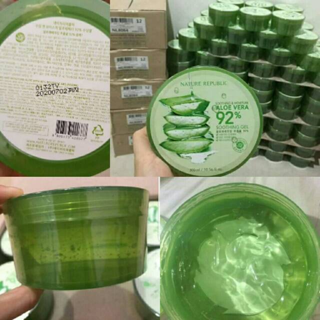 Nature Republic Aloe Vera 92% Asli 100% Soothing Gel