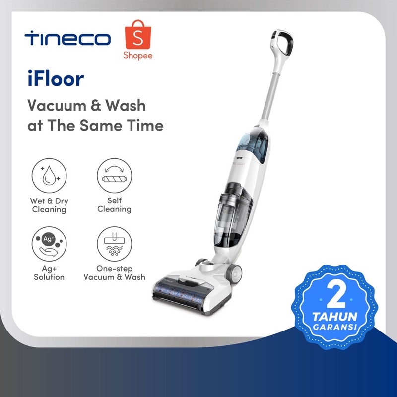 Tineco iFLOOR Powerful Wet Dry Cordless Stick Vacum Cleaner Mop Scrubber Wash