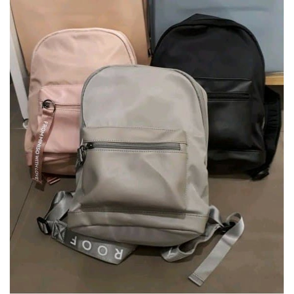 miniso casual style backpack