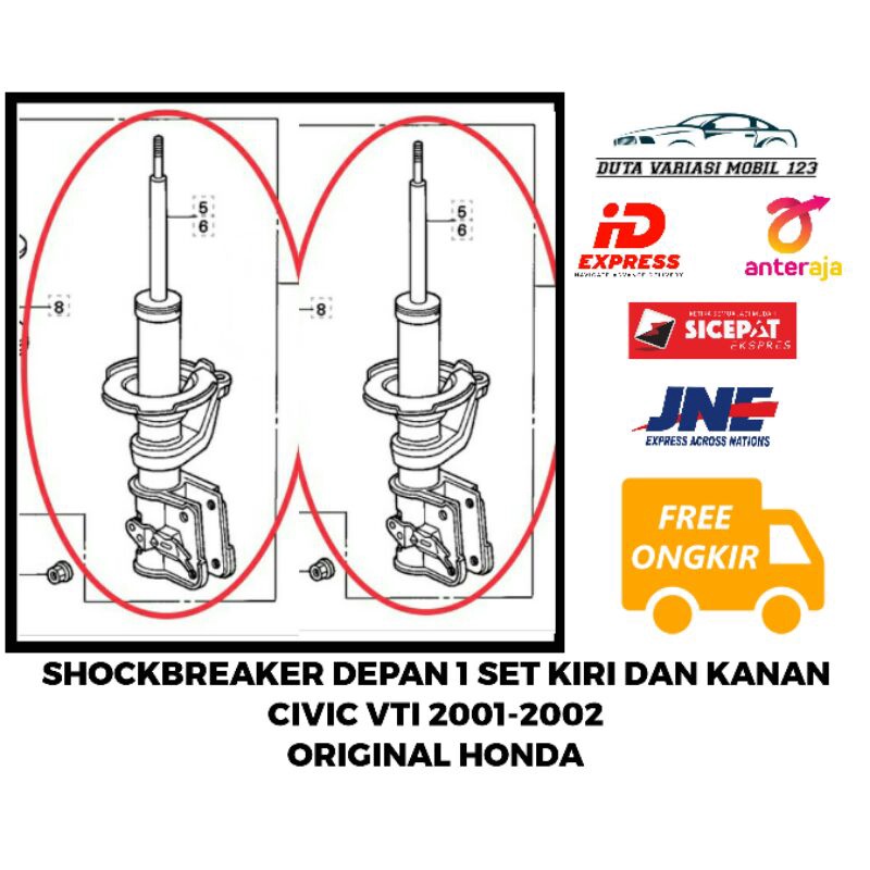 Shockbreaker Shock Breaker Depan Civic VTI 2001-2002