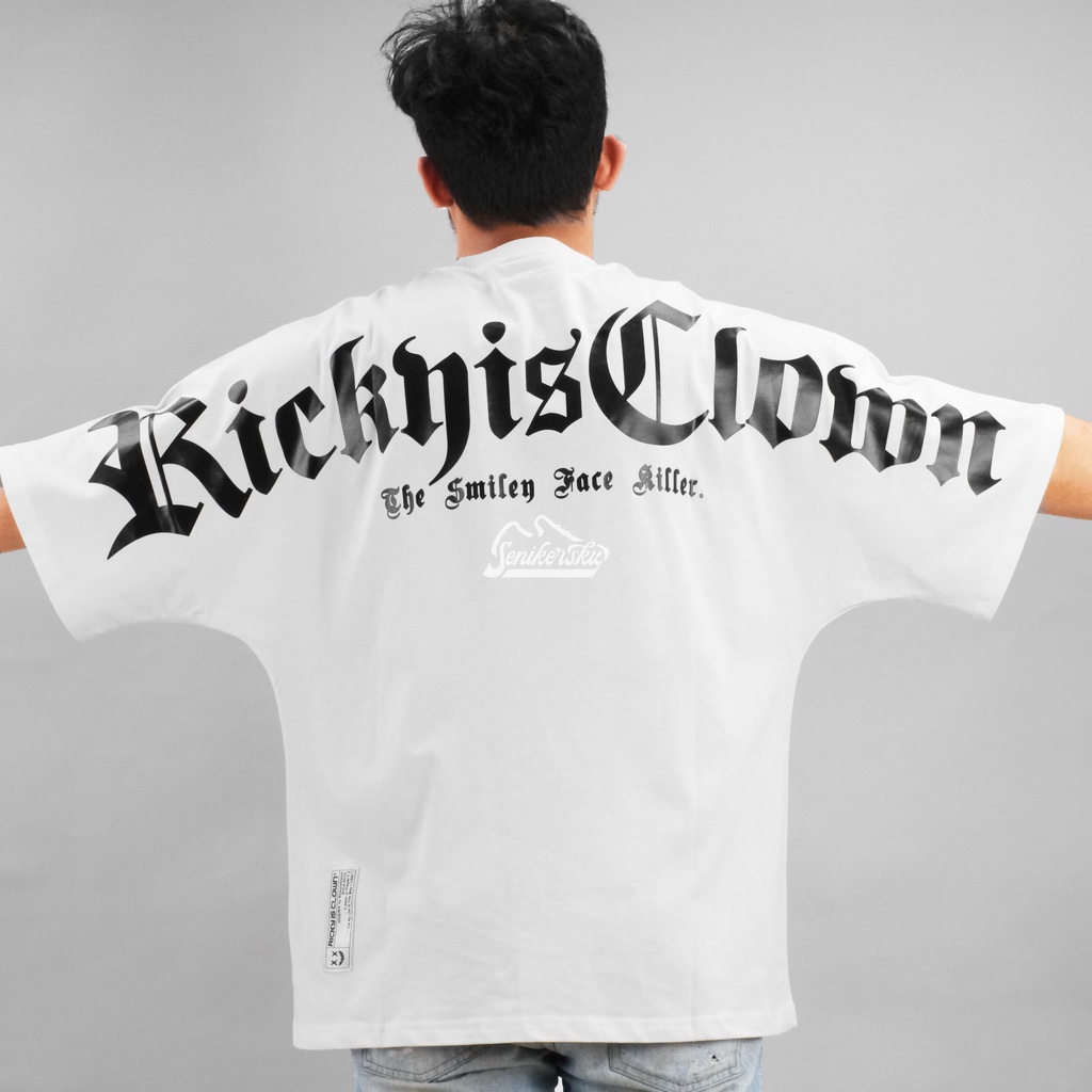 RIC Ricky Is Clown Back Print Big Logo White Tee