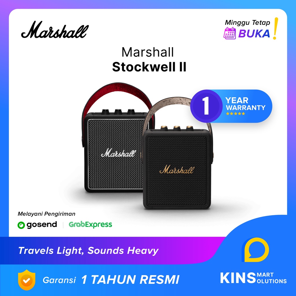 Marshall Stockwell II Marshall Stockwell 2 Portable Bluetooth Speaker Garansi Resmi