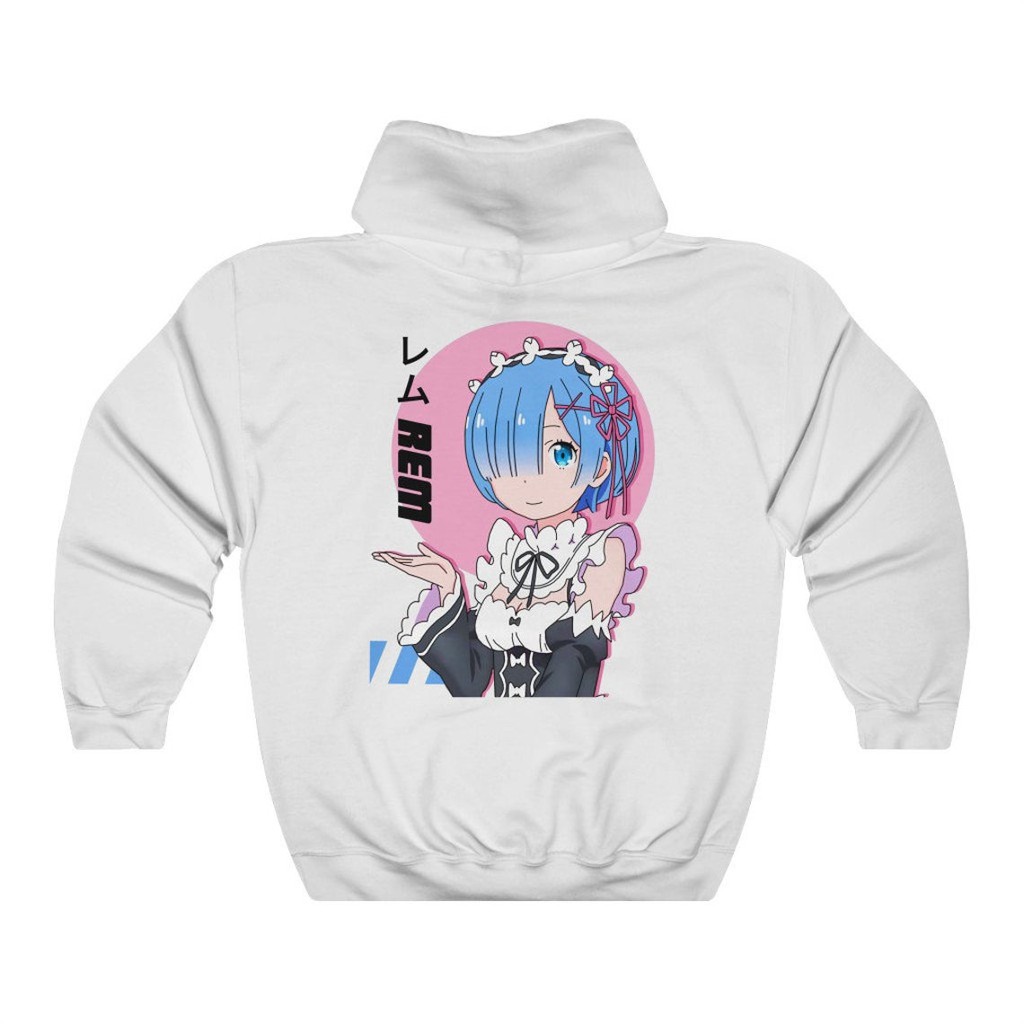 Hoodie Rem Re Zero Kawaii Anime Character Manga Premium