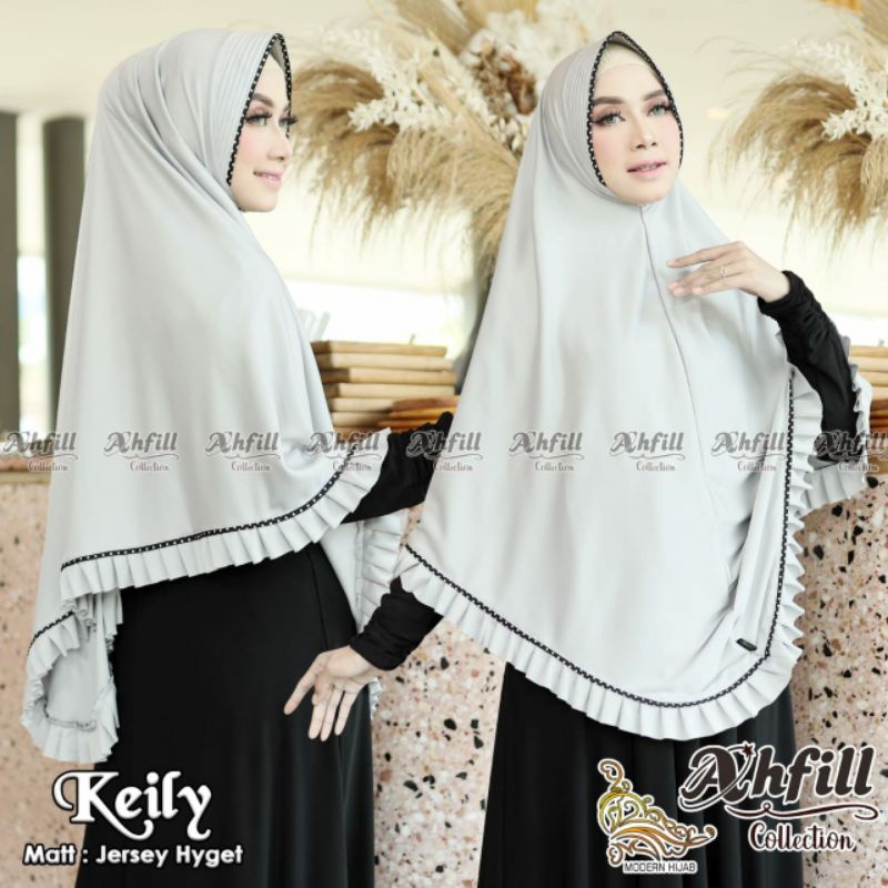 HIJAB INSTAN AHFIL KEILY ORIGINAL/ JILBAB JUMBO