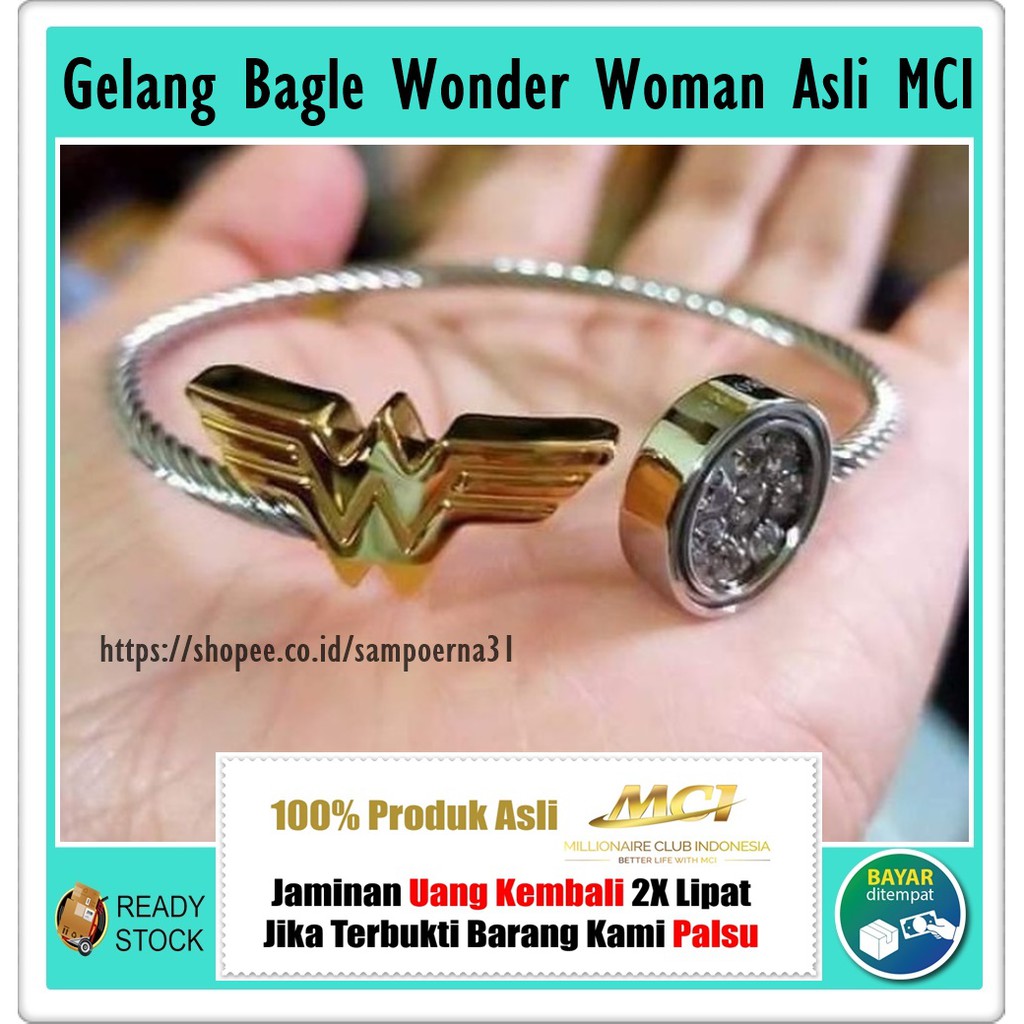 Gelang Kesehatan Bagle Wonder Woman Asli Original MCI - Gelang MCI Asli - Gelang Kesehatan MCI