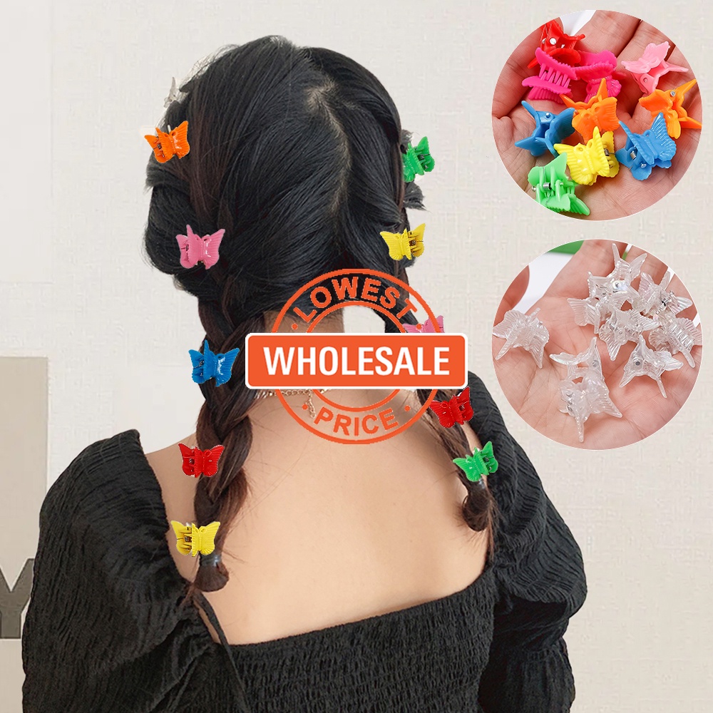 [Harga Grosir]Jepit Rambut Model Cakar Desain Bunga Butterfly Mini Gaya Korea Untuk Wanita/Hot Sale