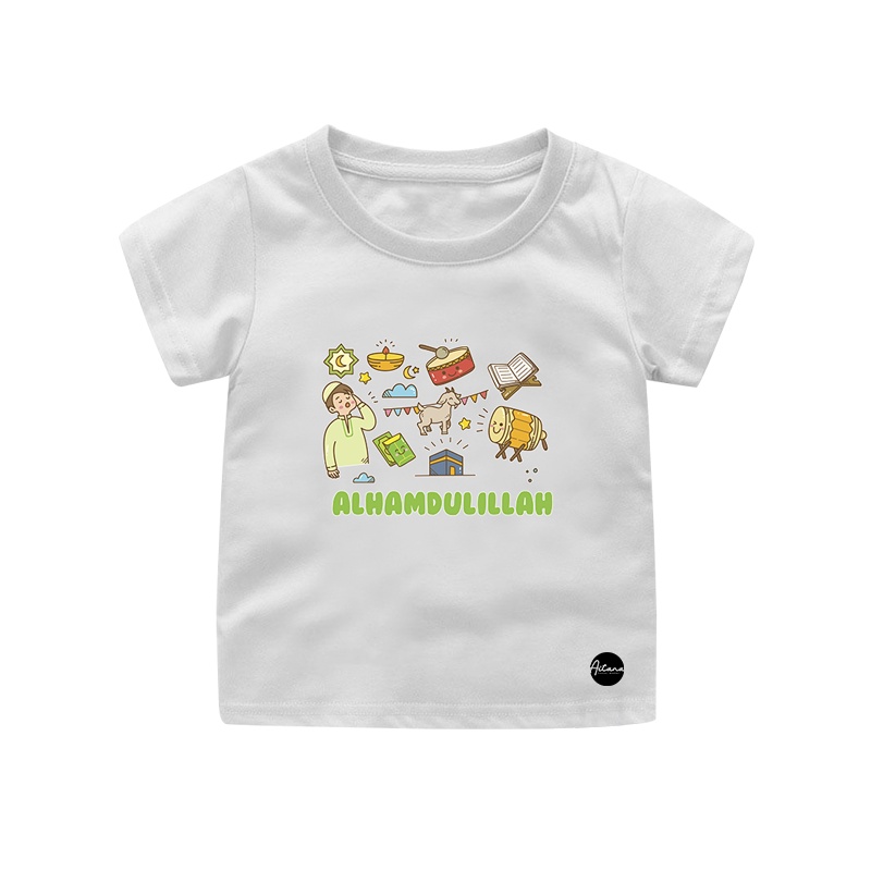 Aitana - Baju Kaos Muslim Tema Berdoa Ready Bayi Anak Remaja Dewasa Bahan Katun Combed 30s