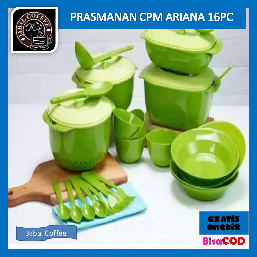 Prasmanan CPM Ariana Serving Set Of 16 Pcs / Wadah Saji Ariana Set / Tempat Makan Prasmanan CPM Ariana 11