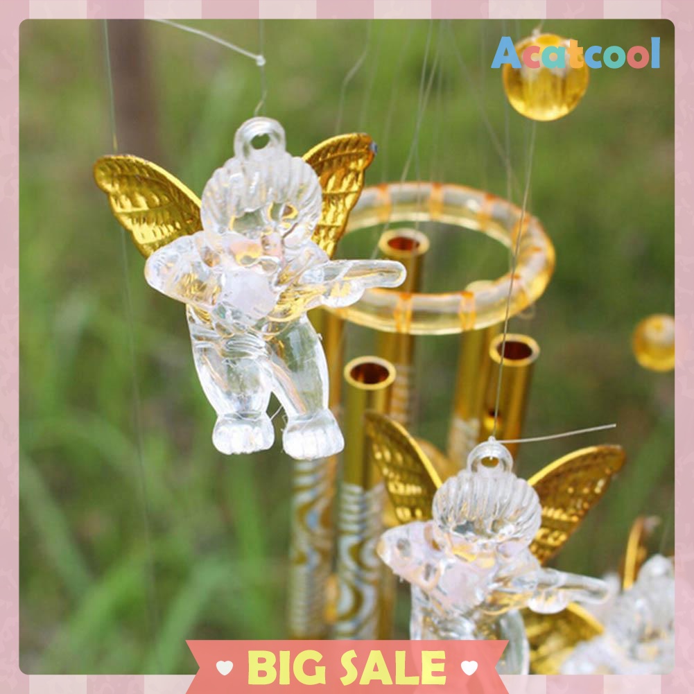 Angel Cupid Creative Bell Wind Chimes Home Yard Garden Hanging Decor