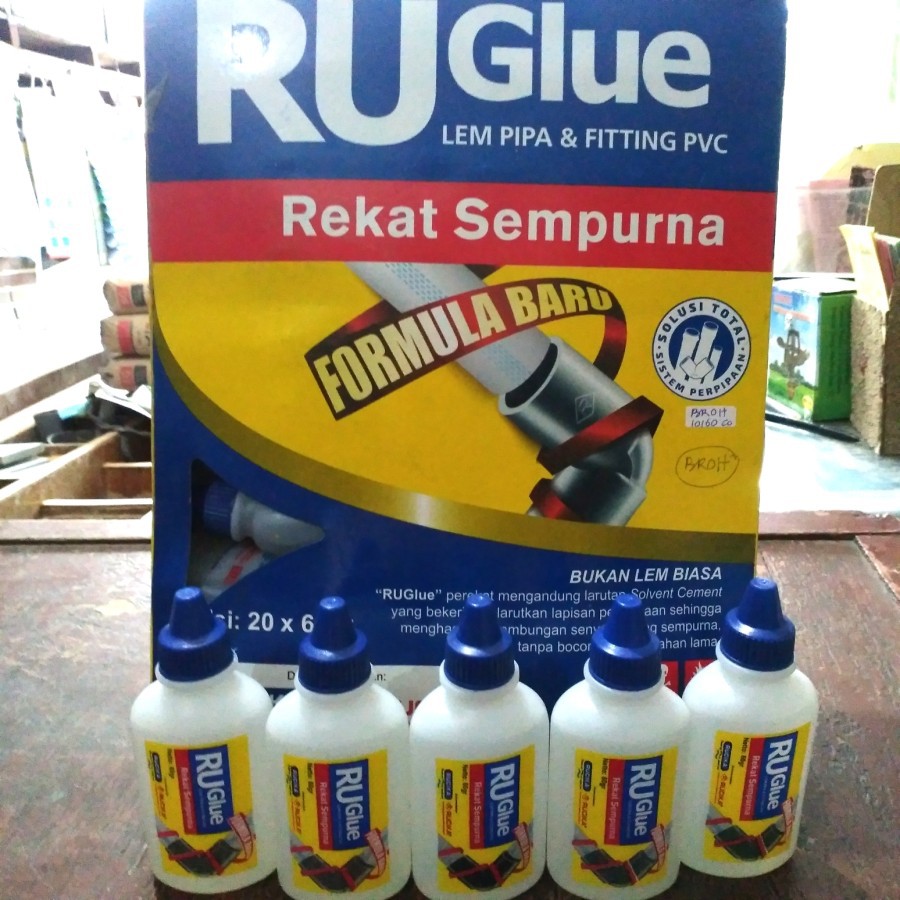 lem pvc botol 60gr RUGlue