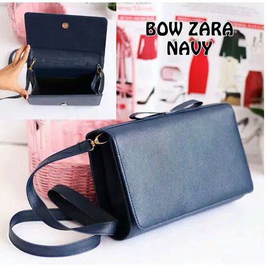 YA 380 - TAS SELEMPANG BOW ZARA PITA / TAS WANITA