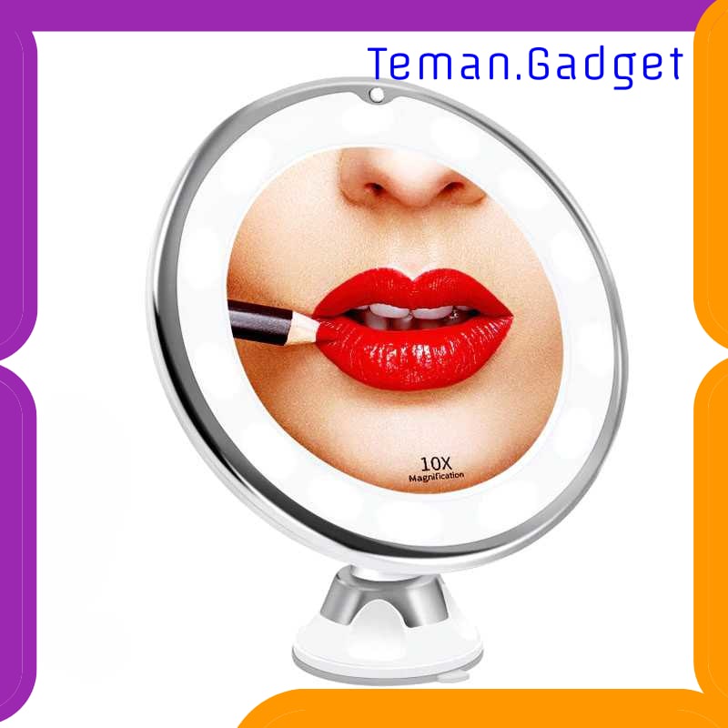 TG-FE197 MIRROAIR LED MAKE UP MIRROR CERMIN LAMPU KACA PEMBESAR 10X - LE10X