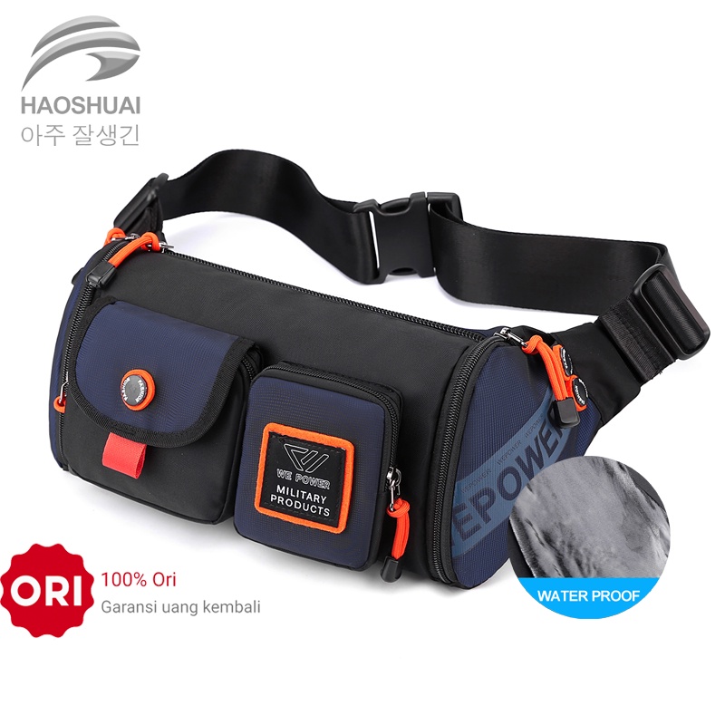 HAOSHUAI 5601 Tas Selempang Pria Waistbag Pria Waterproof WATCHKITE WKOS