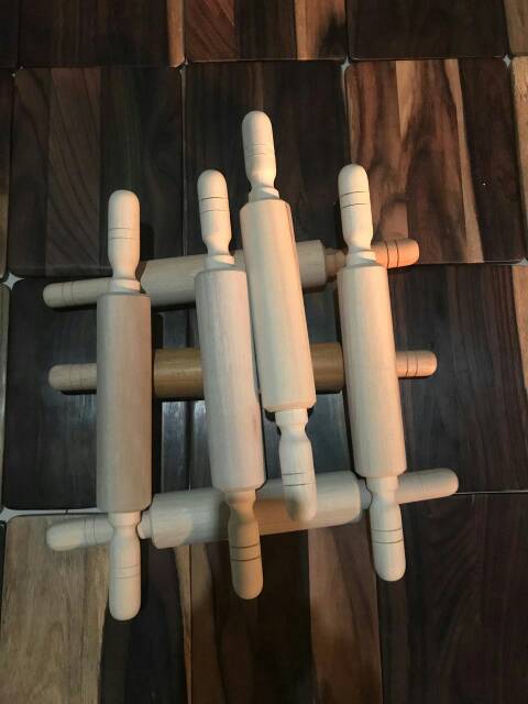 rolling pin kayu putar gilingan penggilas adonan gilingan penggilas kayu putar