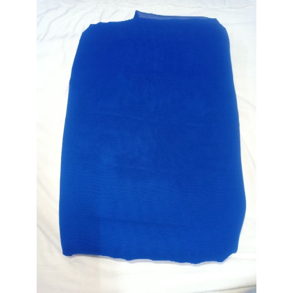 KAIN CERUTI SIFON POLOS MEDIUM BLUE (230 cm = Rp 46.000)
