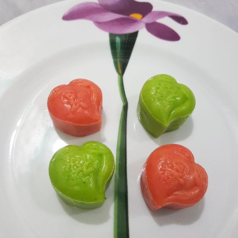 2pc cetakan nastar jumbo taiwan peach press 30gr / 50gr persik cake mould mooncake