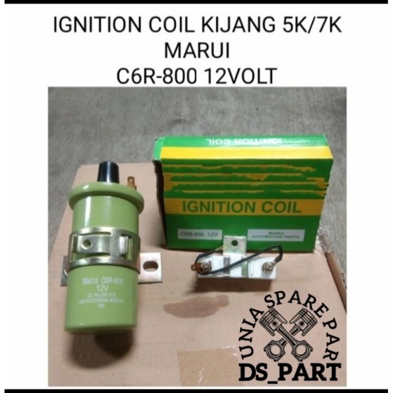 IGNITION COIL COIL PANJANG BOTOL KIJANG 5K 7K MARUI C6R-800 12VOLT