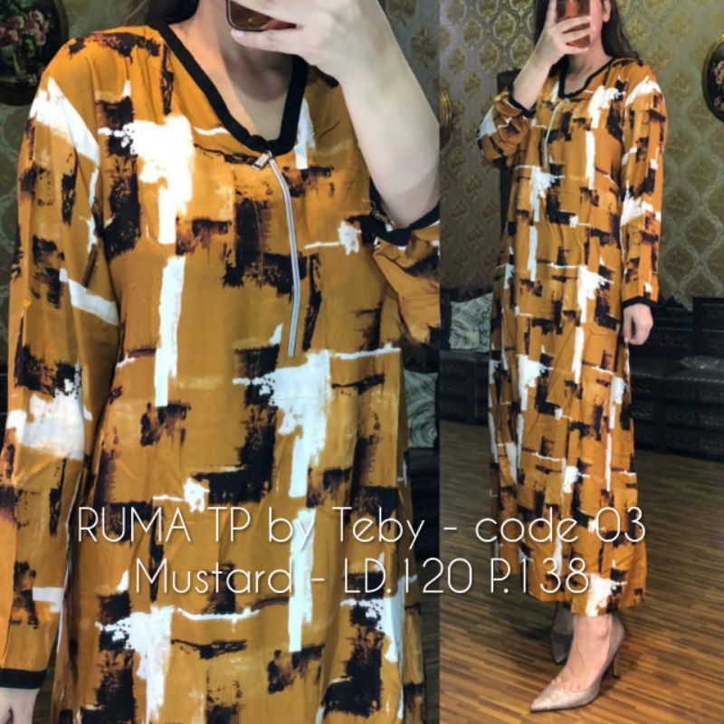 TEBY Ruma Daster Arab Lengan Panjang Ori