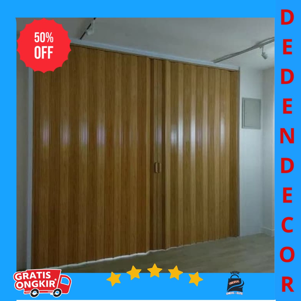 pintu lipat pvc folding door / folding door pintu lipat geser samping termurah