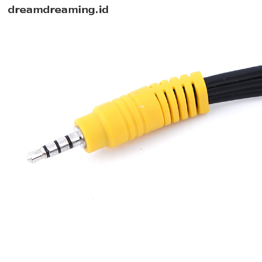 1 Pc Kabel adapter audio video AV mini aux 3.5mm male to 3 RCA female
