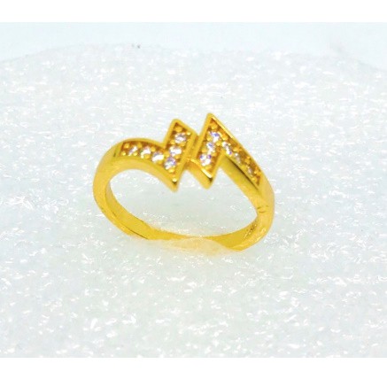 Cincin cincin wanita//perhiasan lapis emas// cincin petir//cincin permata// perhiasan