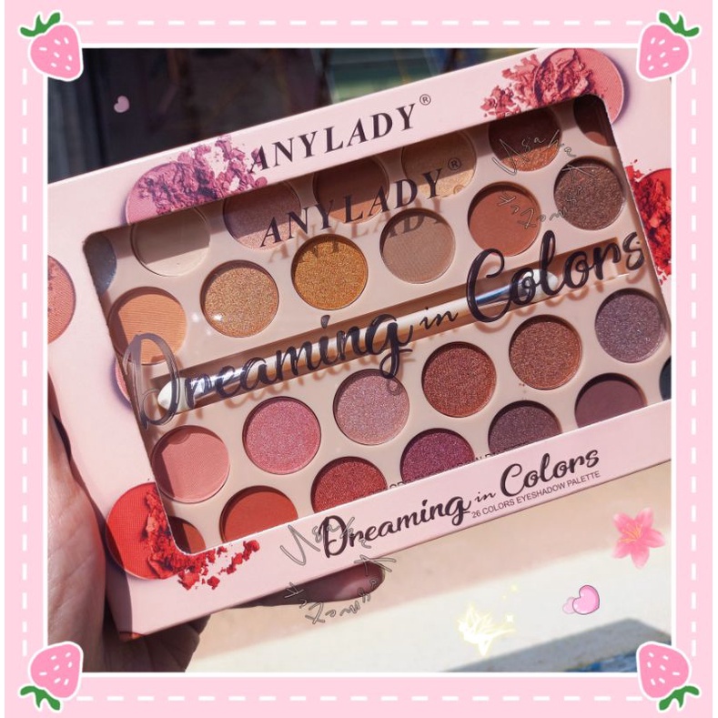 PROMO ECER!! EYESHADOW PALETTE ANYLADY DREAMING IN COLOR 26 WARNA 8948C