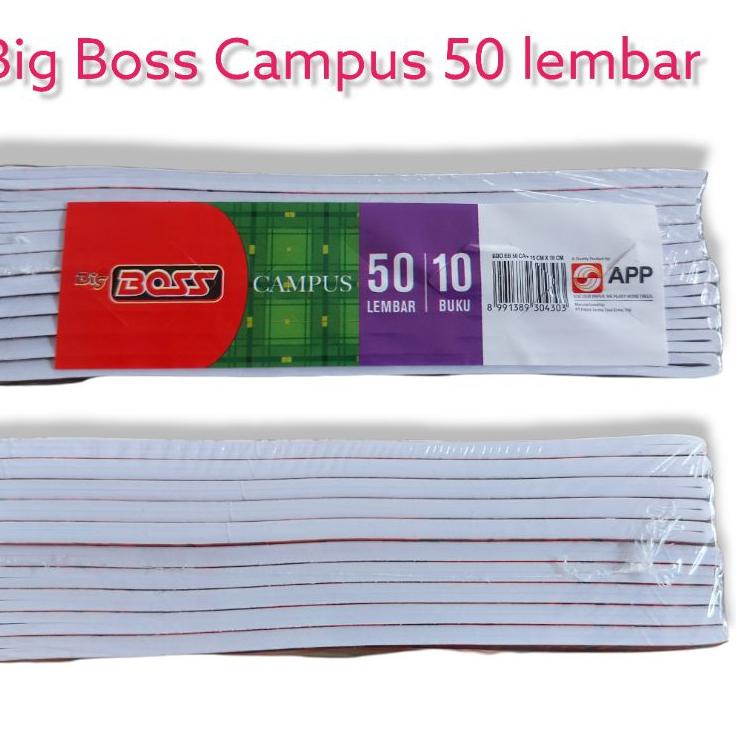 

Miliki - Buku Tulis Big Boss Campus 50 Lembar 1pak isi 10 buku
